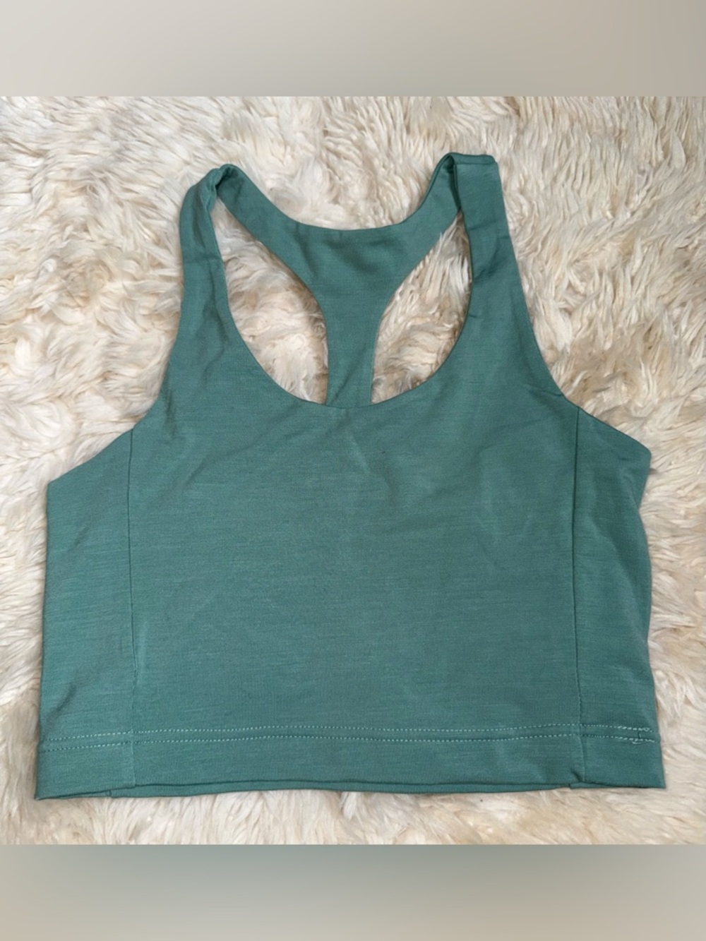 Woolly Merino Wool Women's Flex Active Tank - Sage Green - Large